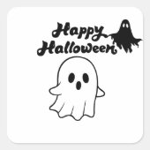 Prettig Halloween Vierkante Sticker (Voorkant)