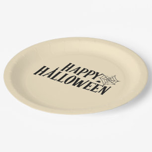 Prettig Halloween Vintage Typografie Papieren Bord