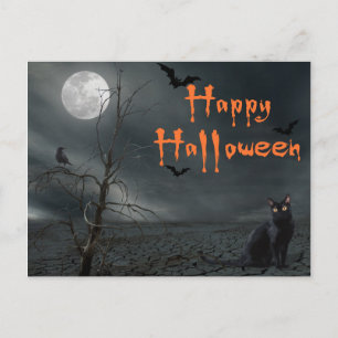 Prettig Halloween Vleermuis Ansichtkaart Briefkaart