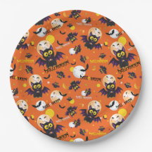 Prettig Halloween Vleermuis Vampier Volle Maan Hoe
