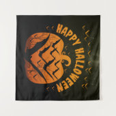 PRETTIG HALLOWEEN VLEERMUIZEN EN POMPOEN  WANDKLEED (Voorkant (horizontaal))