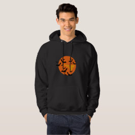 Prettig Halloween Vleermuizen & Maan Trui Hoodie