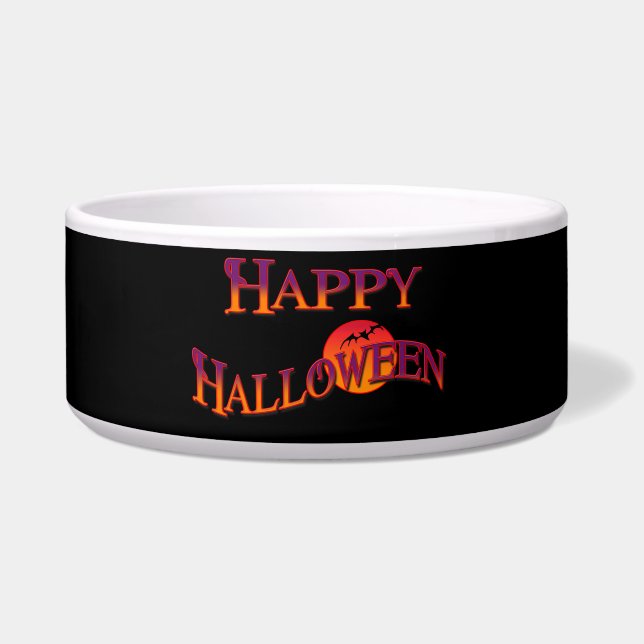 Prettig Halloween Voerbakje (Voorkant)