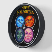 Prettig Halloween voor elementen, maan gezichten f (Hoek)