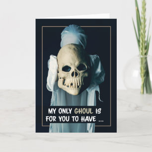 Prettig Halloween voor iedereen Griezelige Geest H Feestdagen Kaart
