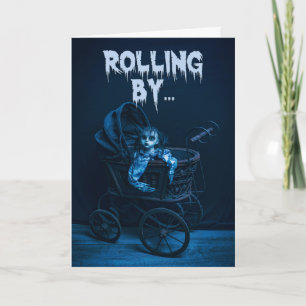 Prettig Halloween voor iedereen Griezige pop in ki Feestdagen Kaart
