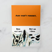 PRETTIG HALLOWEEN -**Vouwbare Wenskaart Kaart (Binnen)