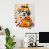 Prettig Halloween, waf...waf Poster (Thuiskantoor)