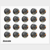 Prettig Halloweenfeest Ronde Sticker (Vel)