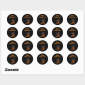 Prettig Halloweentje Ronde Sticker (Vel)