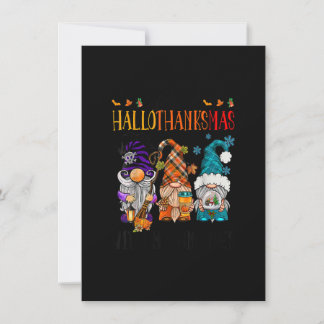 Prettig Hallowthanksmas Met Mijn Gnomies Grappige Kaart