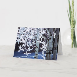 Prettig Hanukka Berkenbomen rijp Feestdagen Kaart