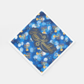 Prettig Hanukka Blauw En Wit Servet (Hoek)