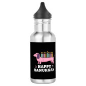 Prettig Hanukka Dachshond Hond Waterfles (Links)