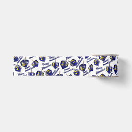 Prettig Hanukka Draaiende Driehoek Grosgrain Lint