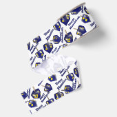 Prettig Hanukka Draaiende Driehoek Grosgrain Lint (Achterkant)