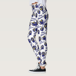Prettig Hanukka Draaiende Driehoek Leggings