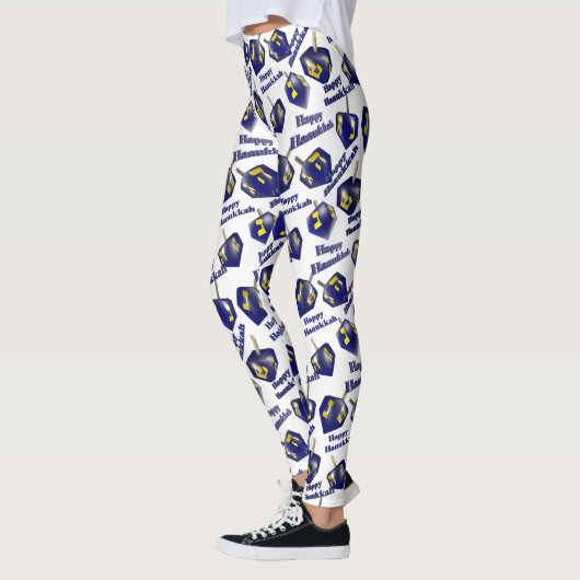 Prettig Hanukka Draaiende Driehoek Leggings (Links)