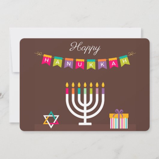 Prettig Hanukka-feest Feestdagenkaart (Voorkant)