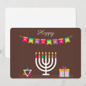 Prettig Hanukka-feest Feestdagenkaart (Voorkant / Achterkant)