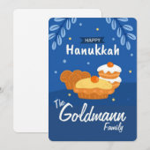 Prettig Hanukka-feest Kaart (Voorkant / Achterkant)