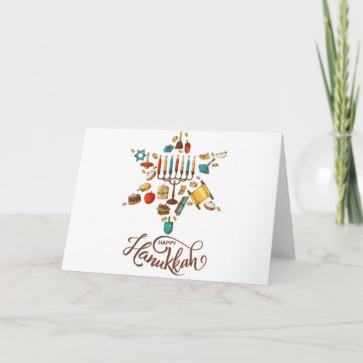 Prettig Hanukka-feest Kaart (Voorkant)