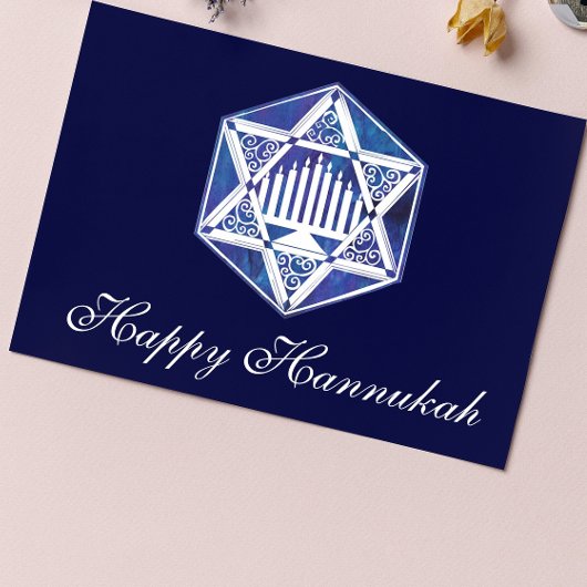 Prettig Hanukka Feestdagen Kaart