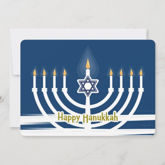 Prettig Hanukka Feestdagenkaart (Voorkant)