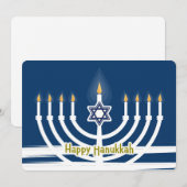 Prettig Hanukka Feestdagenkaart (Voorkant / Achterkant)