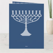 Prettig Hanukka Kaart (Achterkant)