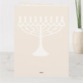 Prettig Hanukka Kaart (Achterkant)