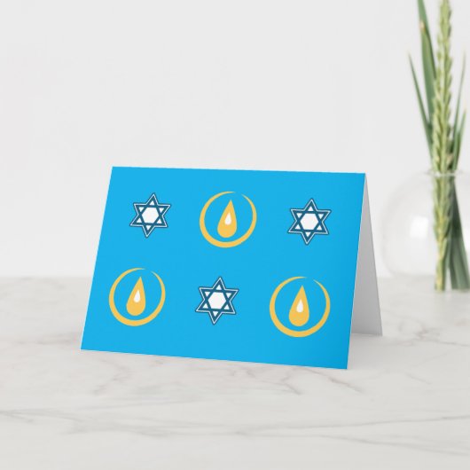 Prettig Hanukka Kaart (Voorkant)