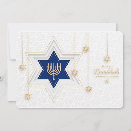 Prettig Hanukka Kerstkaart (Voorkant)