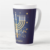 Prettig Hanukka Latte Mok (Rechterhoek)