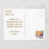 Prettig Hanukka | Moge de Gloed van de Menora Briefkaart (Achterkant)
