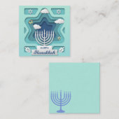 Prettig Hanukka Notitiekaartje (Voorkant / Achterkant)