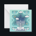 Prettig Hanukka Notitiekaartje<br><div class="desc">Prettig Hanukka</div>