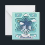 Prettig Hanukka Notitiekaartje<br><div class="desc">Prettig Hanukka</div>