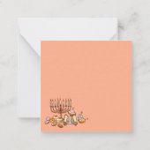 Prettig Hanukka Notitiekaartje (Achterkant)