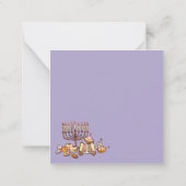 Prettig Hanukka Notitiekaartje (Achterkant)