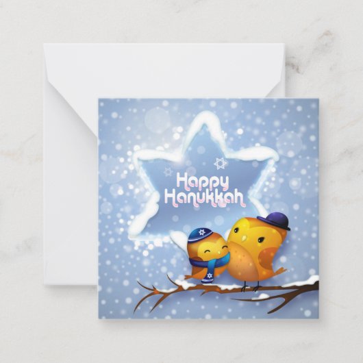 Prettig Hanukka Notitiekaartje (Voorkant)
