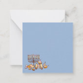 Prettig Hanukka Notitiekaartje (Achterkant)