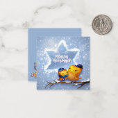 Prettig Hanukka Notitiekaartje (Voorkant / Achterkant in situ)