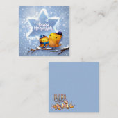 Prettig Hanukka Notitiekaartje (Voorkant / Achterkant)
