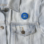 Prettig Hanukka Ronde Button 3,2 Cm (In situ)