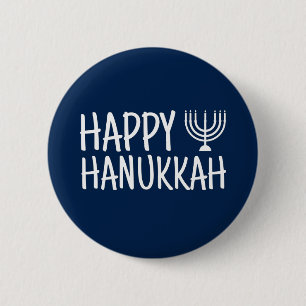 Prettig Hanukka Ronde Button 5,7 Cm