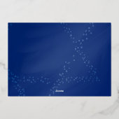 Prettig Hanukka Ster van David Menora Folie Feestdagenkaart (Achterkant)