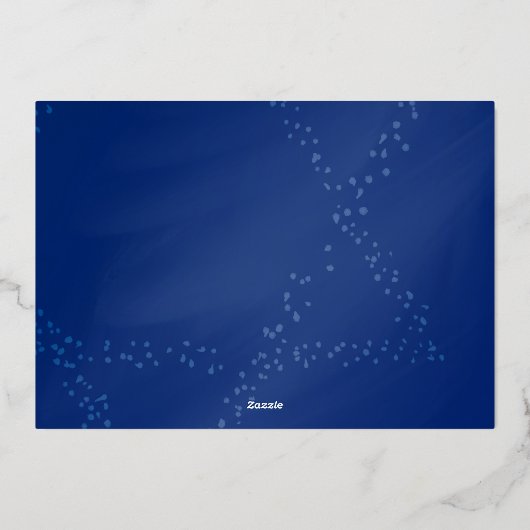 Prettig Hanukka Ster van David Menora Folie Feestdagenkaart (Achterkant)