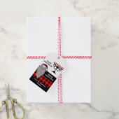 Prettig Hanukka & vrolijk Kerstfeest Cadeaulabel (Met Touw)
