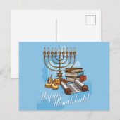Prettig Hanukkafeest Briefkaart (Voorkant / Achterkant)